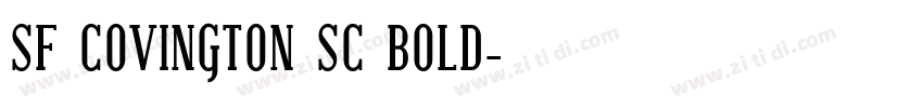 SF COVINGTON SC BOLD字体转换